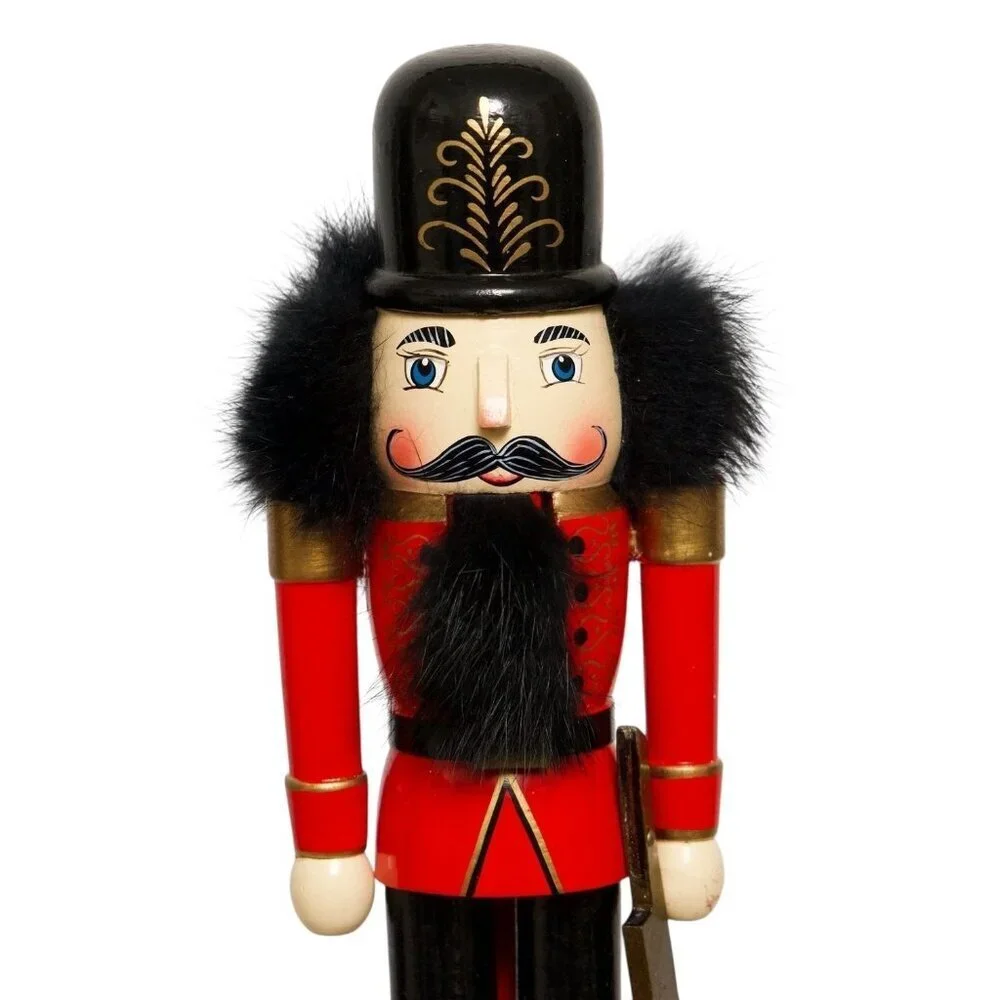 Holiday Nutcracker Figurine Wooden Christmas Decor 9.5